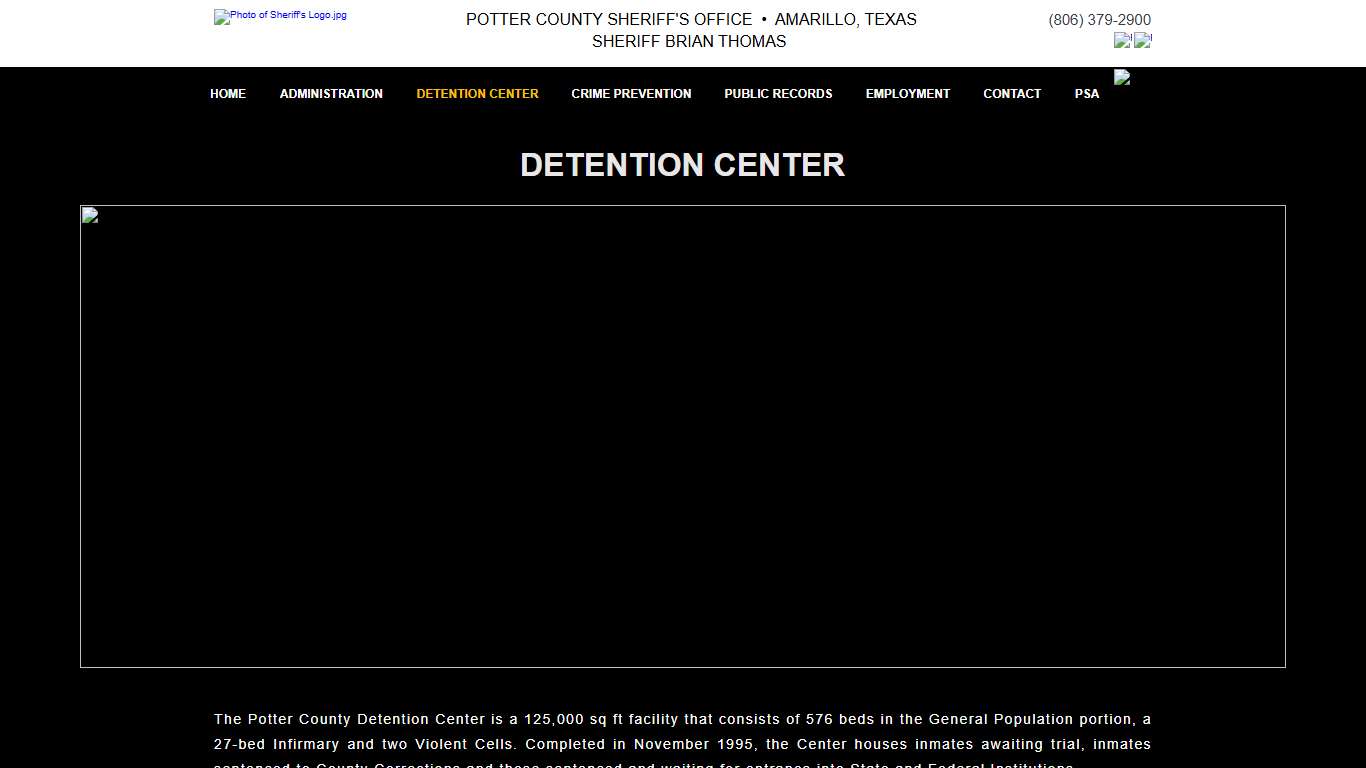 Dentention Center | Potter County Sheriff's Office